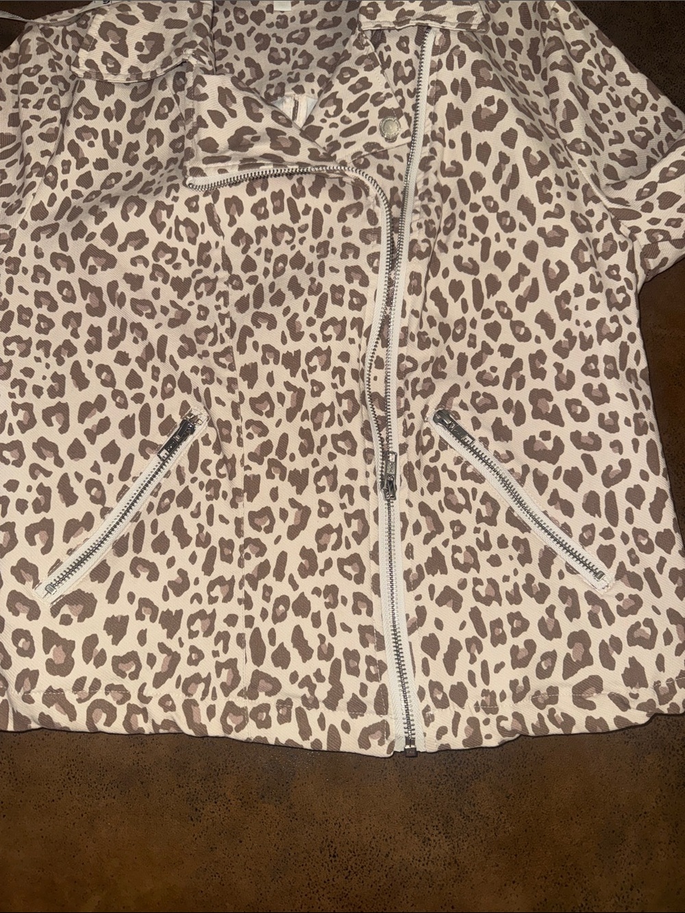 Leopard Print Zip-Front Jacket - Picture 9 of 16